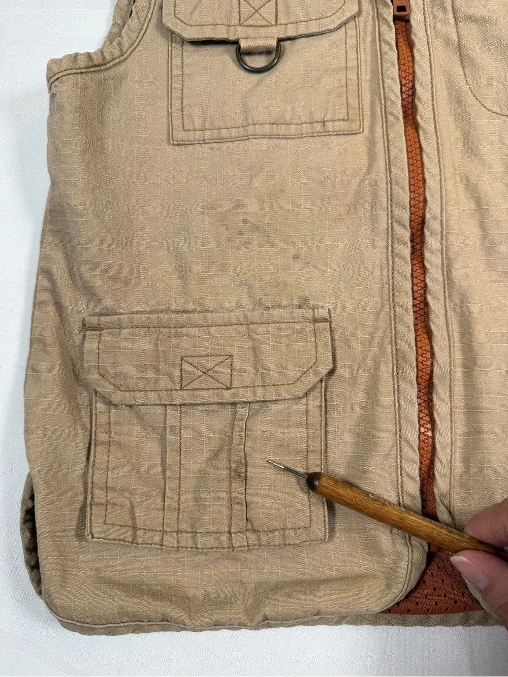 VINTAGE GYMBOREE Y2K Safari Utility Vest 6 Fishing Explorer Cargo Zip Outdoor 03